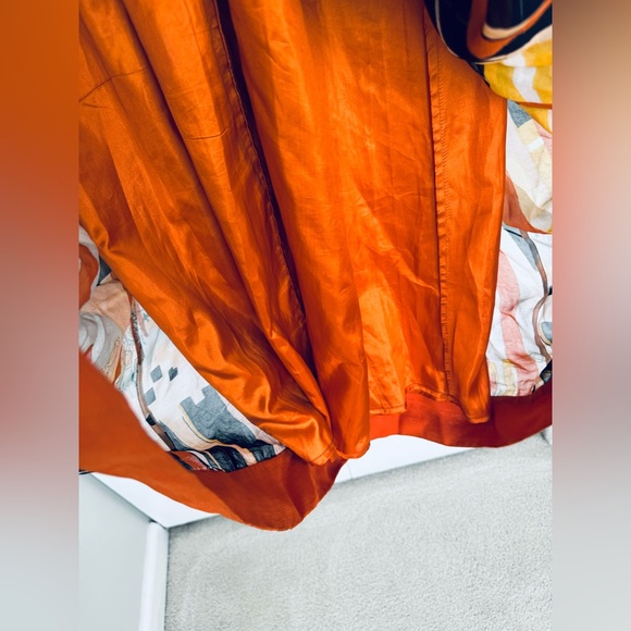 French Connection Gorgeous art print cross back maxi chiffon dress big pockets - Picture 11 of 14